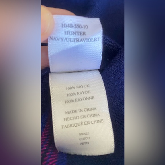 Rails Hunter Plaid Ultraviolet Button-Down LongSleeve SM - Picture 6 of 9